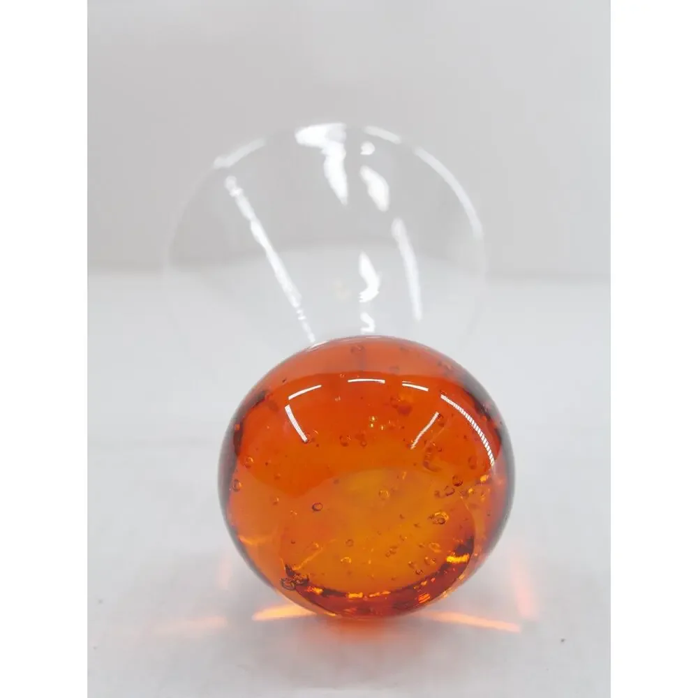 Vintage E Cointreau Martini Cocktail Glass Orange Bubble Ball